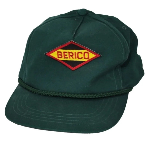 Yupoong Berico Baseball Trucker Cap Hat Adult One Size Strap Back Green - Picture 1 of 6